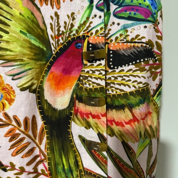 Farm Rio Pink Into The Jungle Mini Dress Size XS - Picture 5 of 10